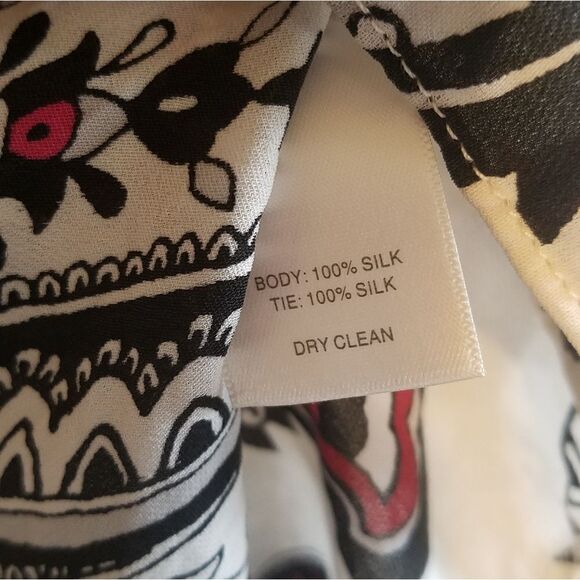 White House Black Market Paisley Blouse - Picture 6 of 8